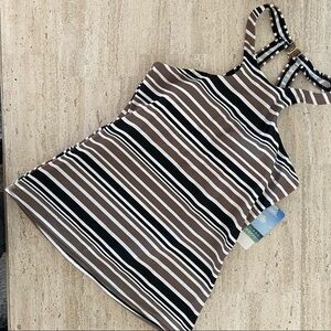 ISLAND WAVE Swimsuit Top with Stripes